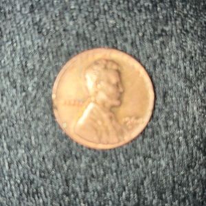 1964 penny slight scratches on the back